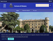 Tablet Screenshot of comune.desana.vc.it